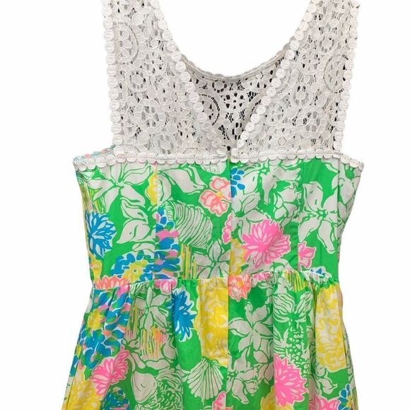 Lilly Pulitzer Reagan dress in hibiscus stroll 4 - Picture 2 of 6